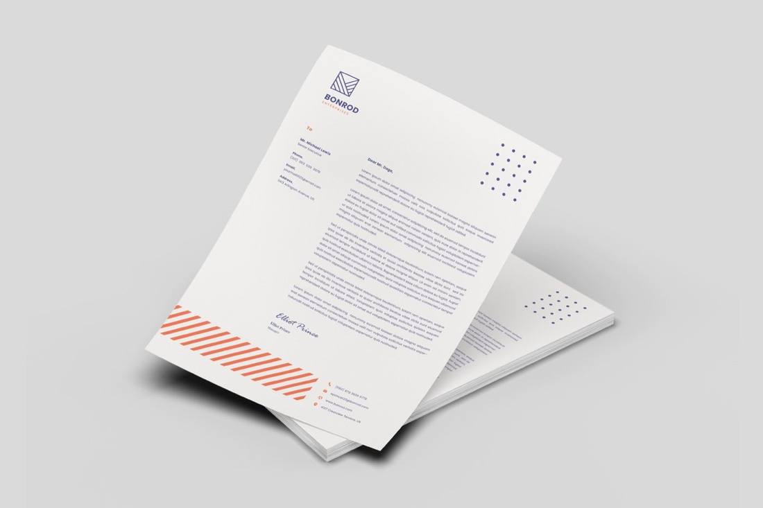 Letterheads and printed stationery